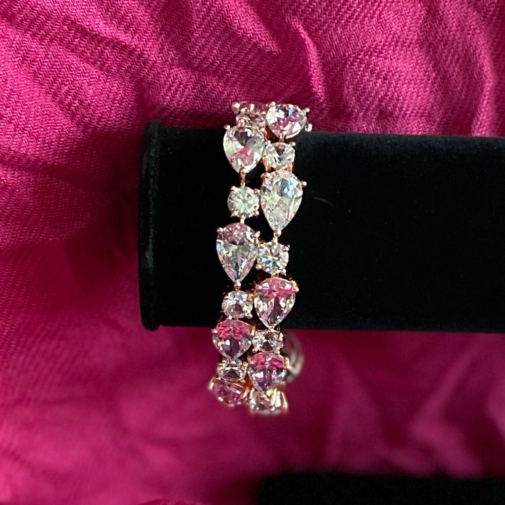 New! Rose Gold Diamond Tennis Bracelet - Picture 2 of 10